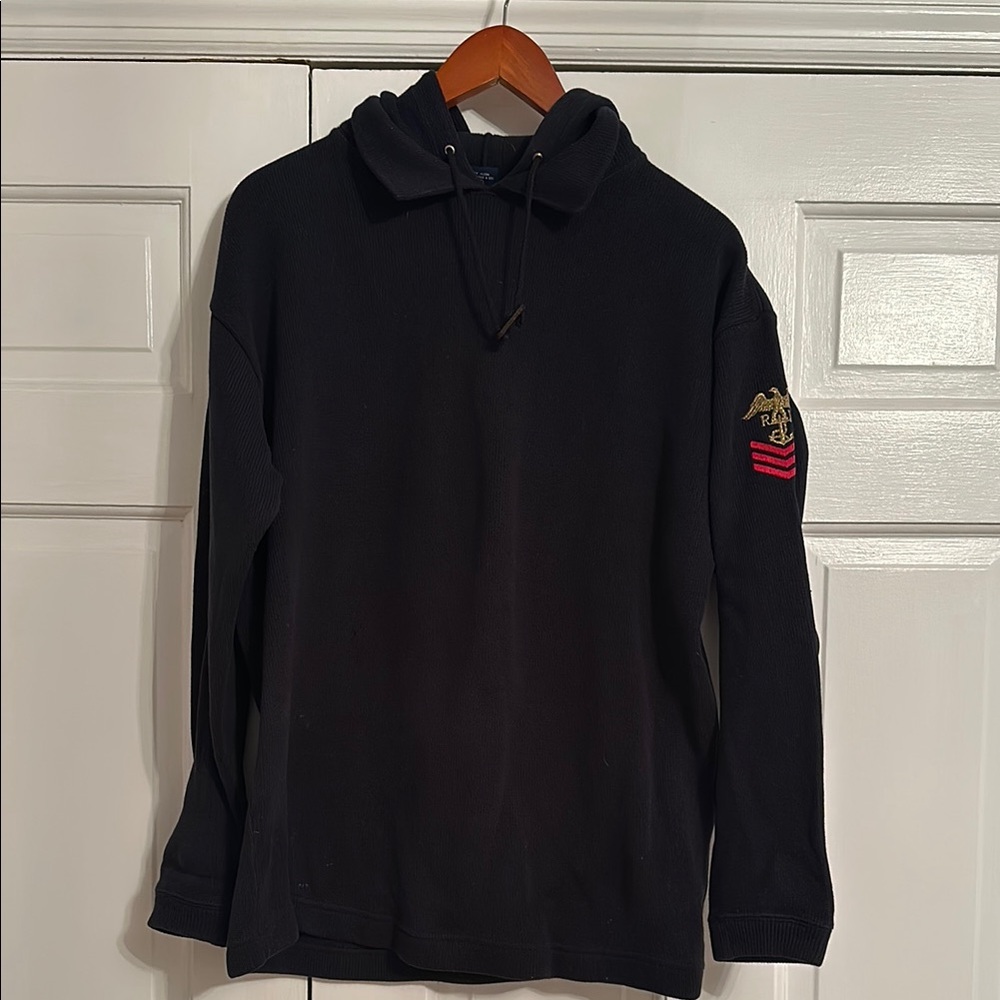 Vintage Ralph Lauren Navy Hoodie Sweater Ladies Small